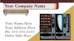 Vending Machine Service Business Cards #003