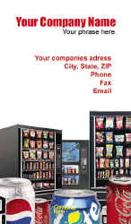 Vending Machine Service Business Cards #007