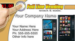 Vending Machine Service Business Cards #001