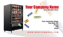 Vending Machine Service Business Cards #006