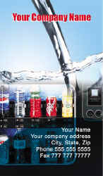 Vending Machine Service Business Cards #008